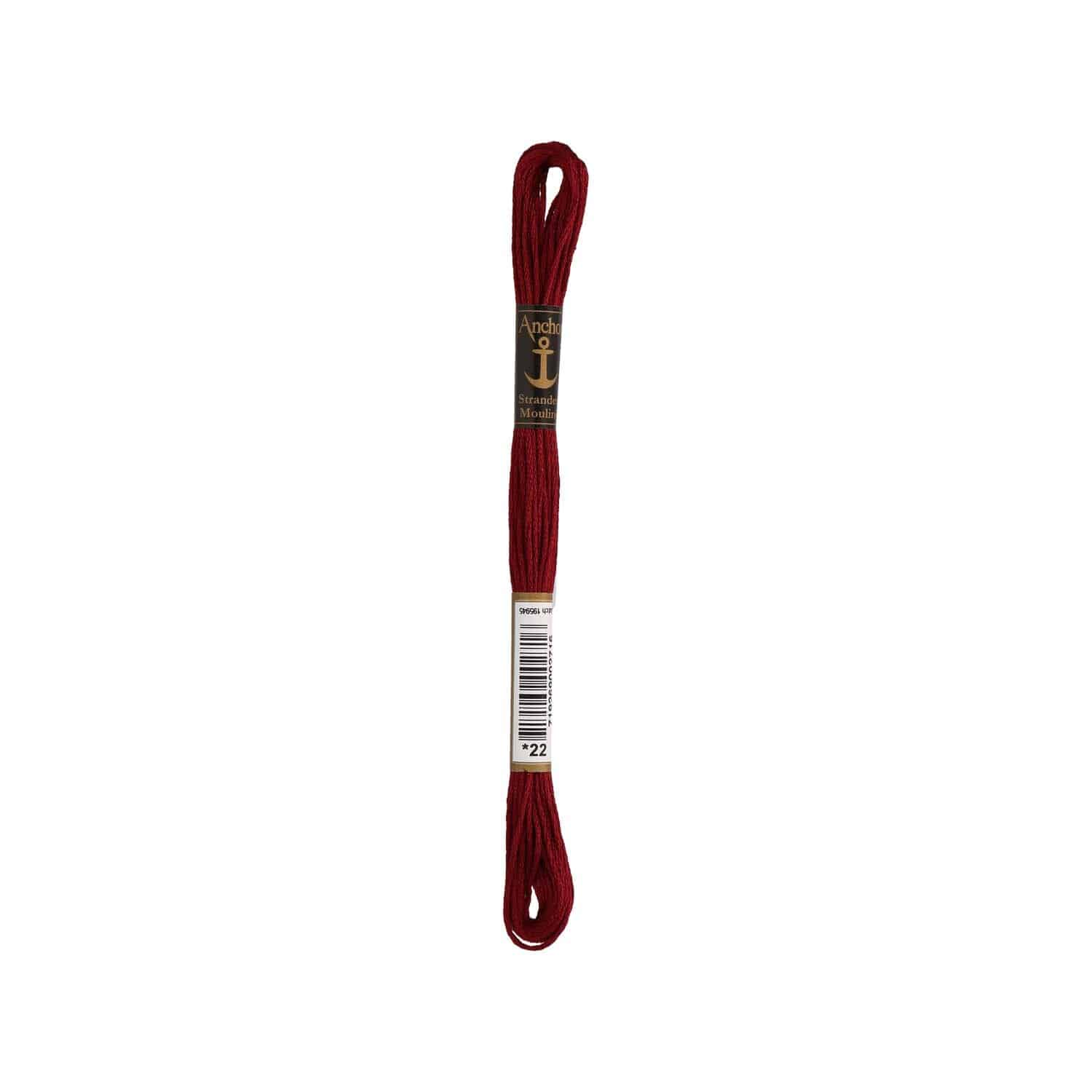 Anchor Coats Sticktwist 8m 00022 Dunkelrot