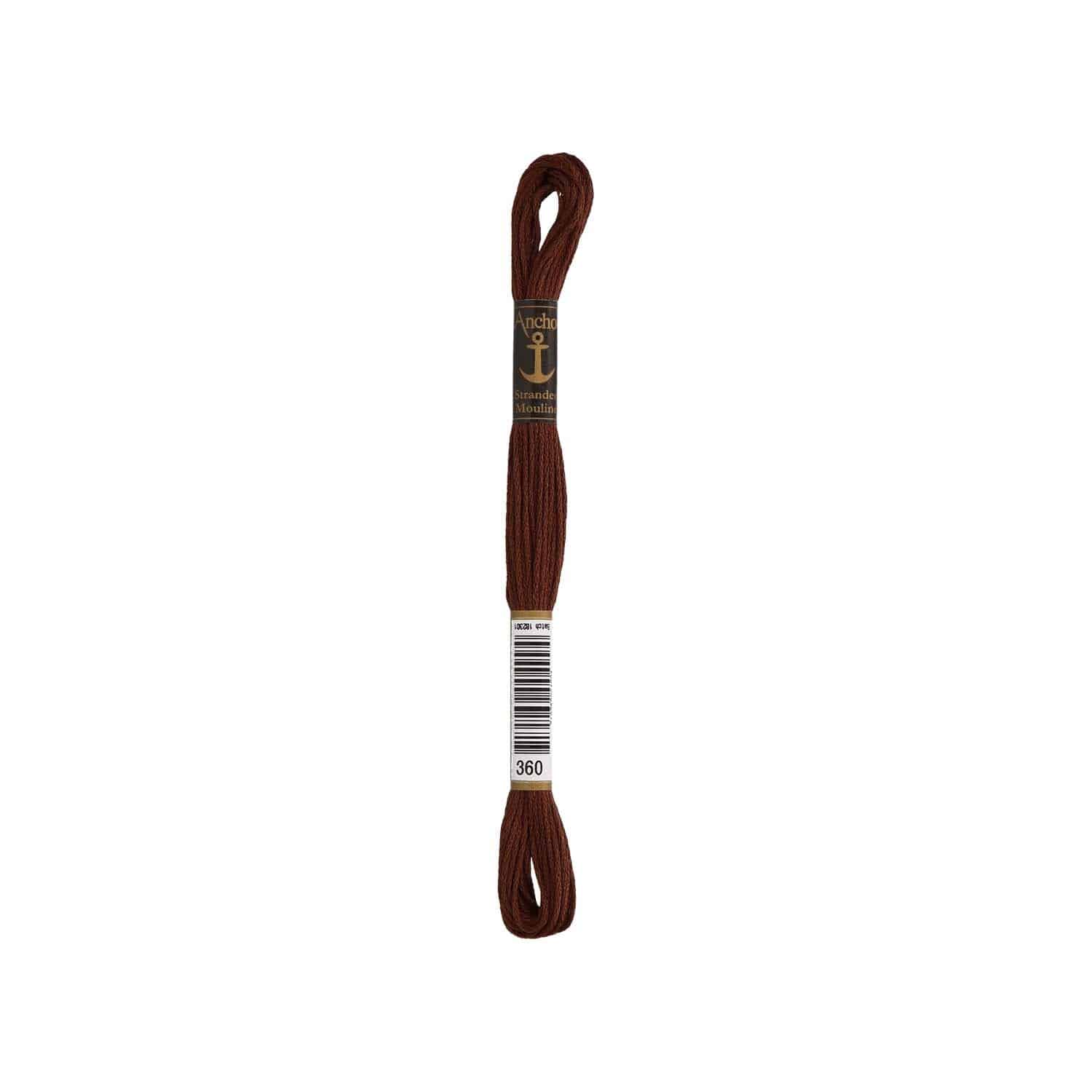 Anchor Coats Sticktwist 8m 00360 Kaffeebraun