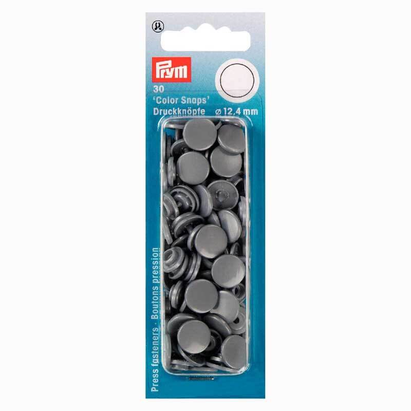 Prym Color Snaps Druckknöpfe Silbergrau