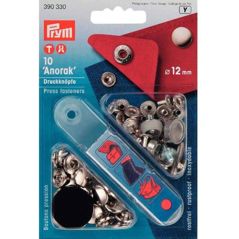 Prym Druckknöpfe Anorak Silber