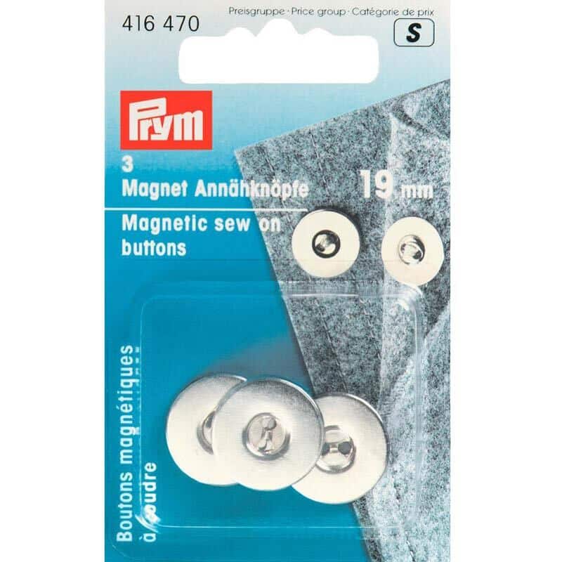 Prym Magnet-Annähknöpfe Silber