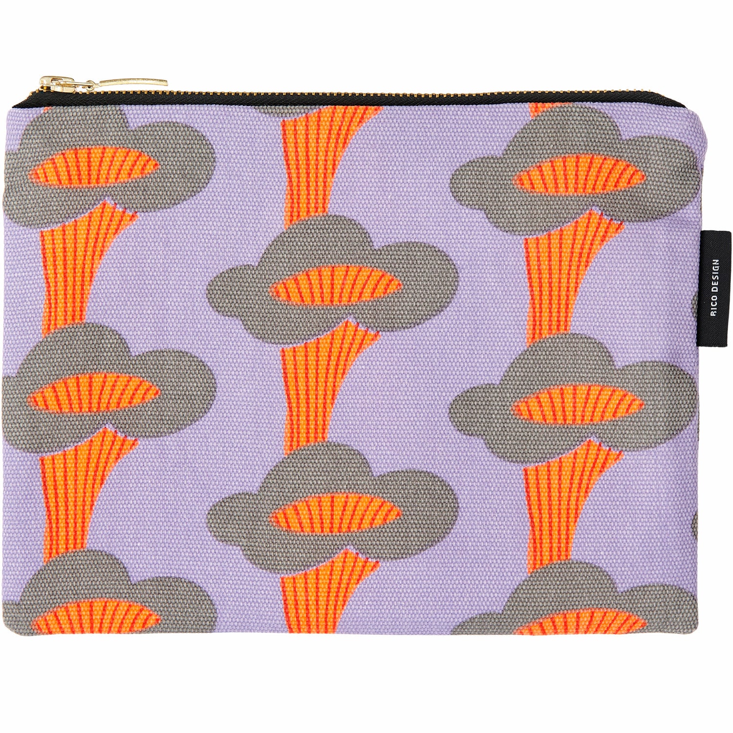 Rico Design Canvas-Pouches Pfifferlinge Neon Flieder