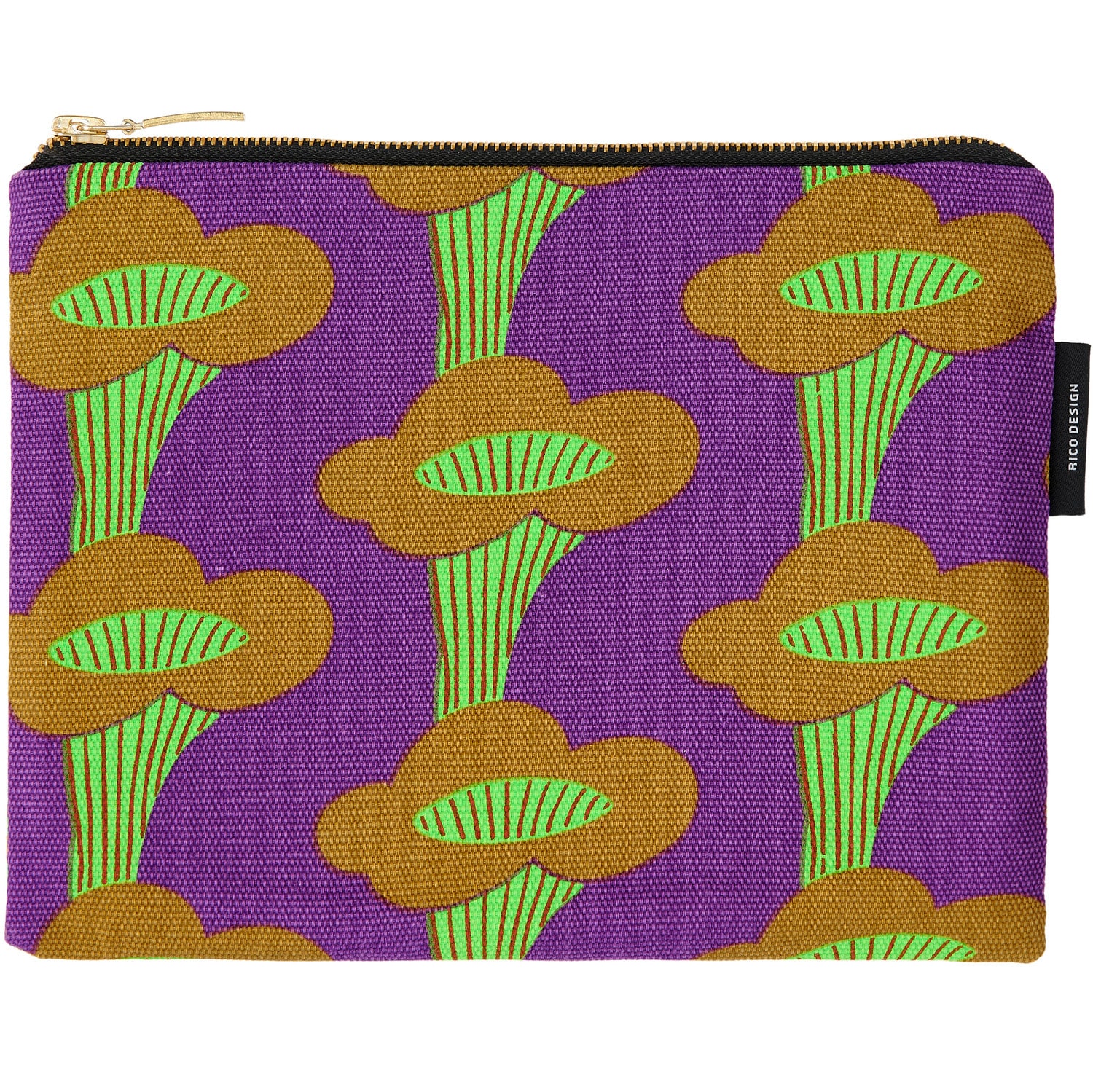 Rico Design Canvas-Pouches Pfifferlinge Neon Violett
