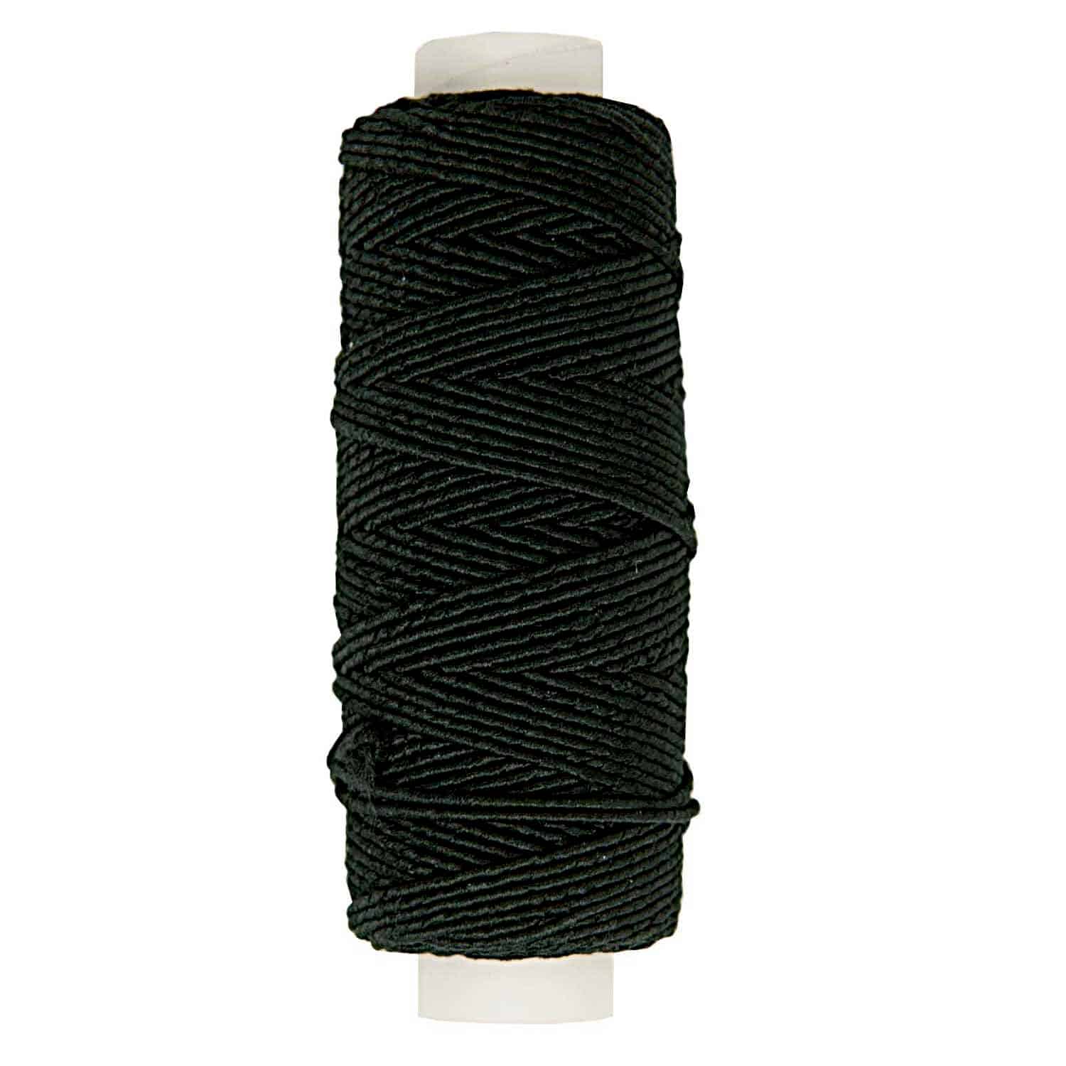 Rico Design Elastic Nähfaden schwarz 20m