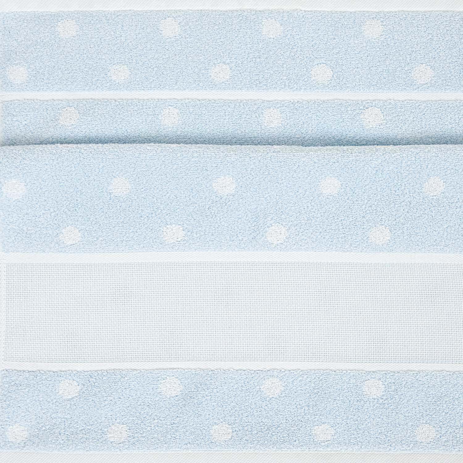 Rico Design Handtuch mit weißen Punkten 50x100cm Blau-Weiß