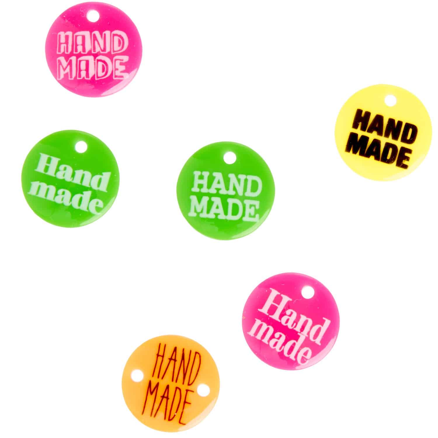 Rico Design Knöpfe Handmade Neon