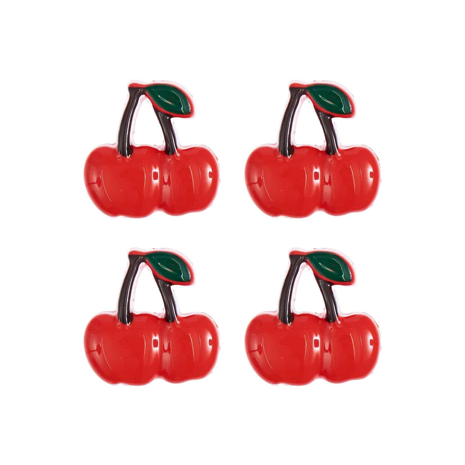 Rico Design Knöpfe Kirsche Rot
