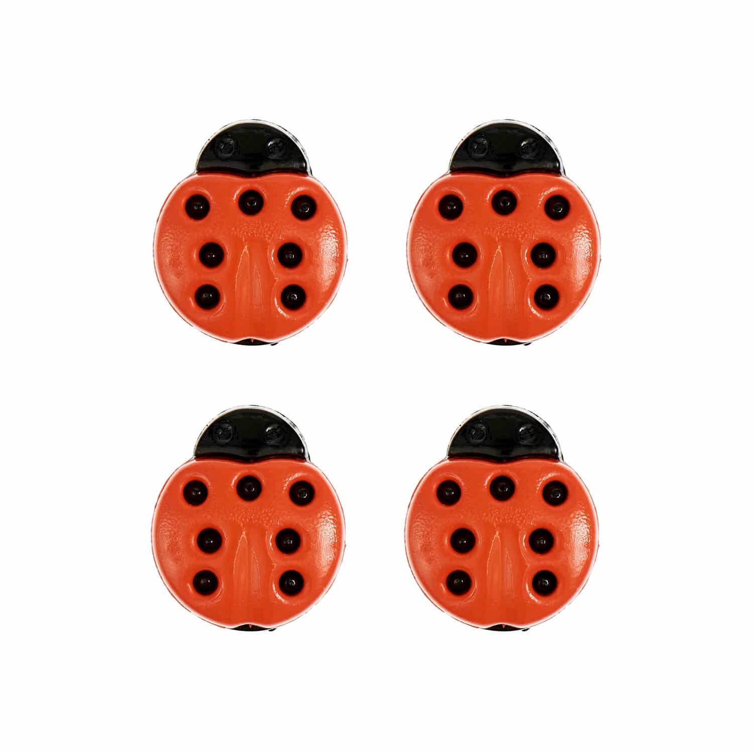 Rico Design Knöpfe Marienkäfer Rot