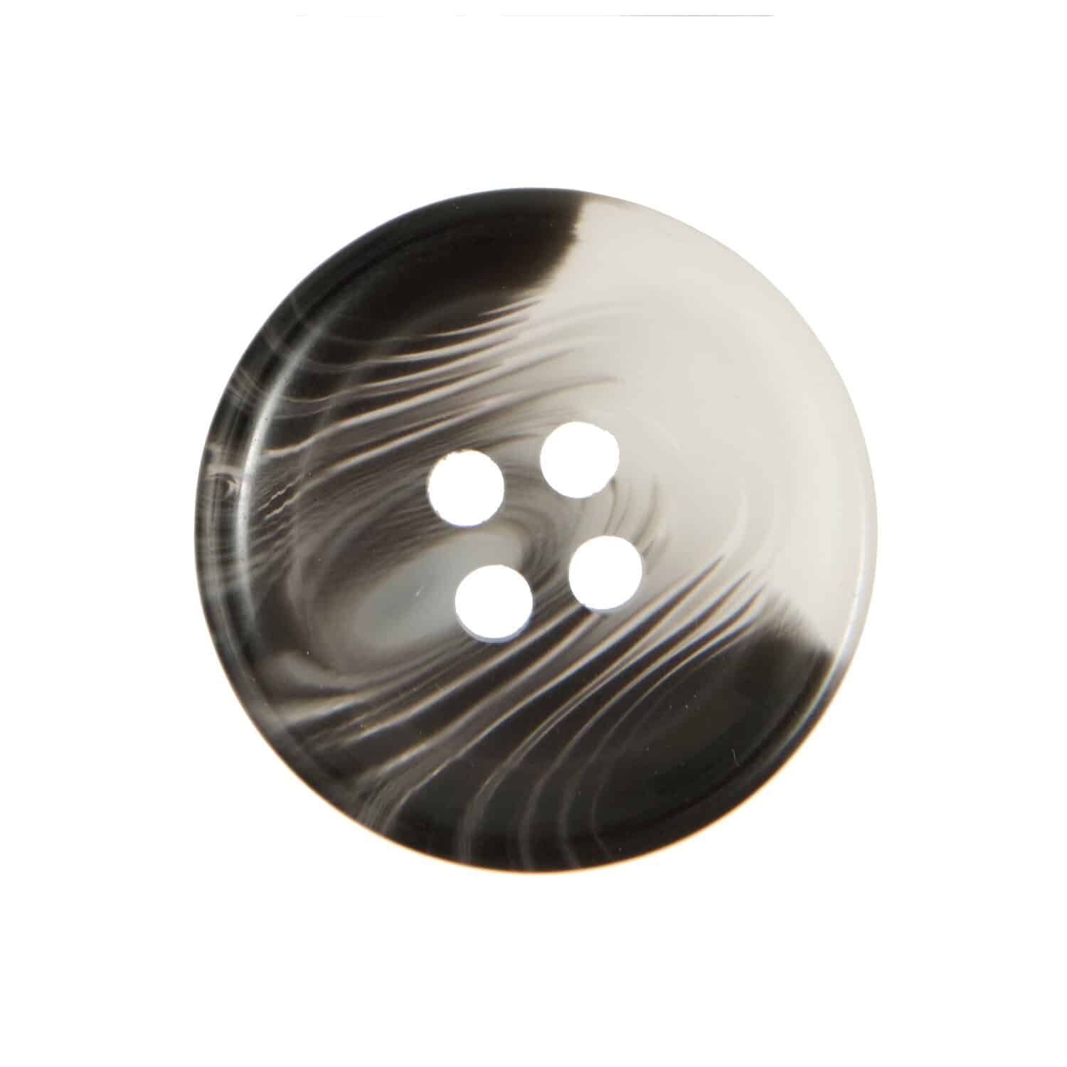 Rico Design Knopf Grau strukturiert