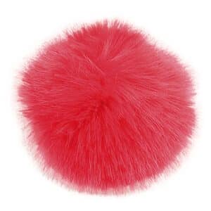 Rico Design Kunstfellbommel 10cm Rot