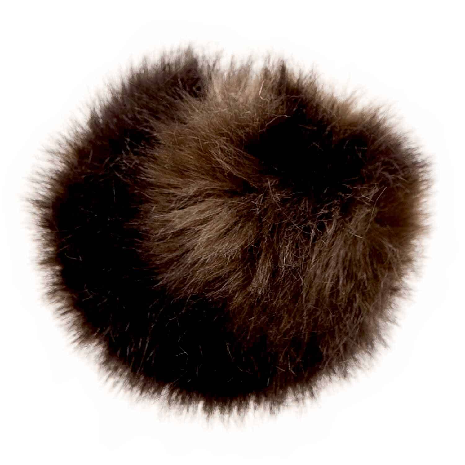 Rico Design Kunstfellbommel 13cm Dunkelbraun