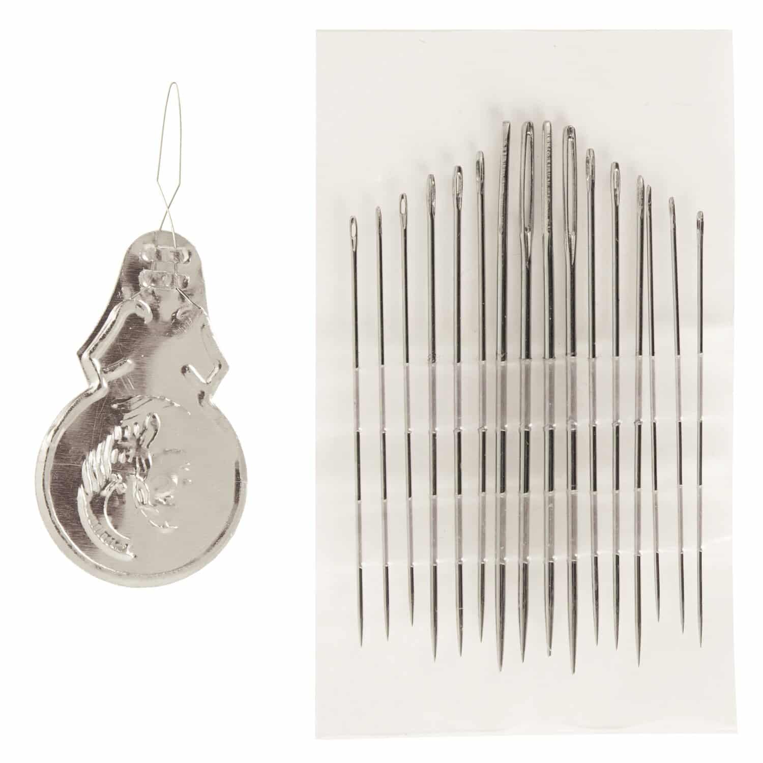 Rico Design Nähnadeln Set M mit Einfädler 16 Stück