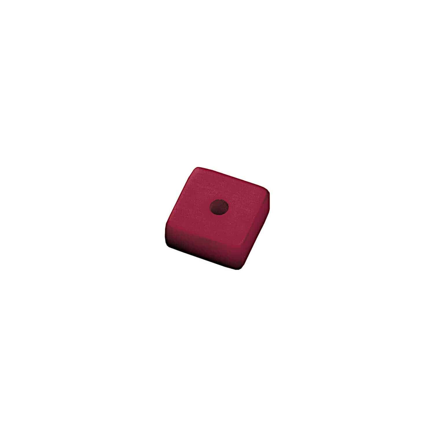 Rico Design Polaris Scheibe eckig 4x8mm 18 Stück Beere