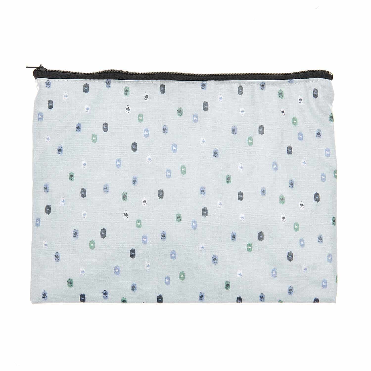 Rico Design Pouch Travel the World hellblau 17x23cm