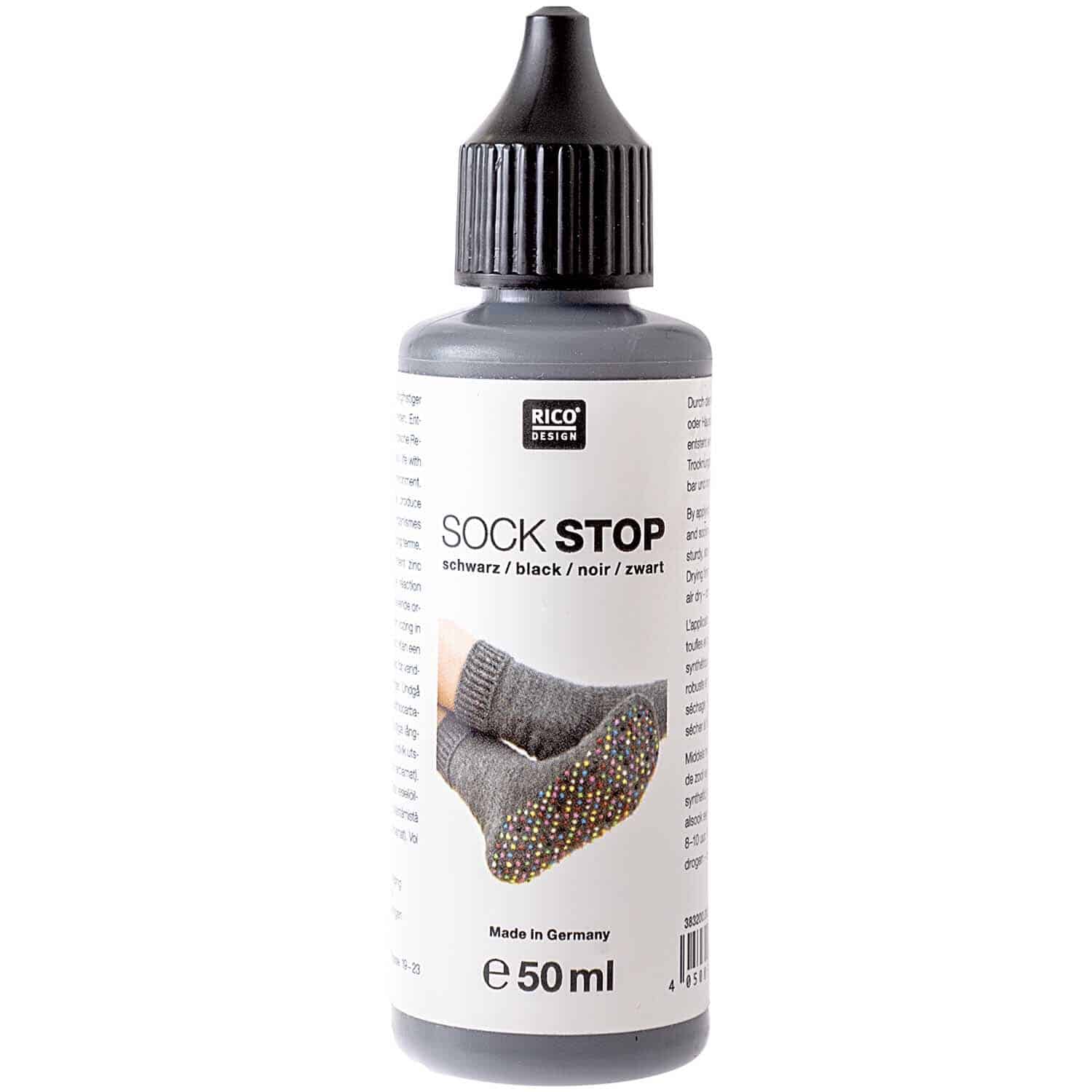 Rico Design Sock Stop 50ml Schwarz