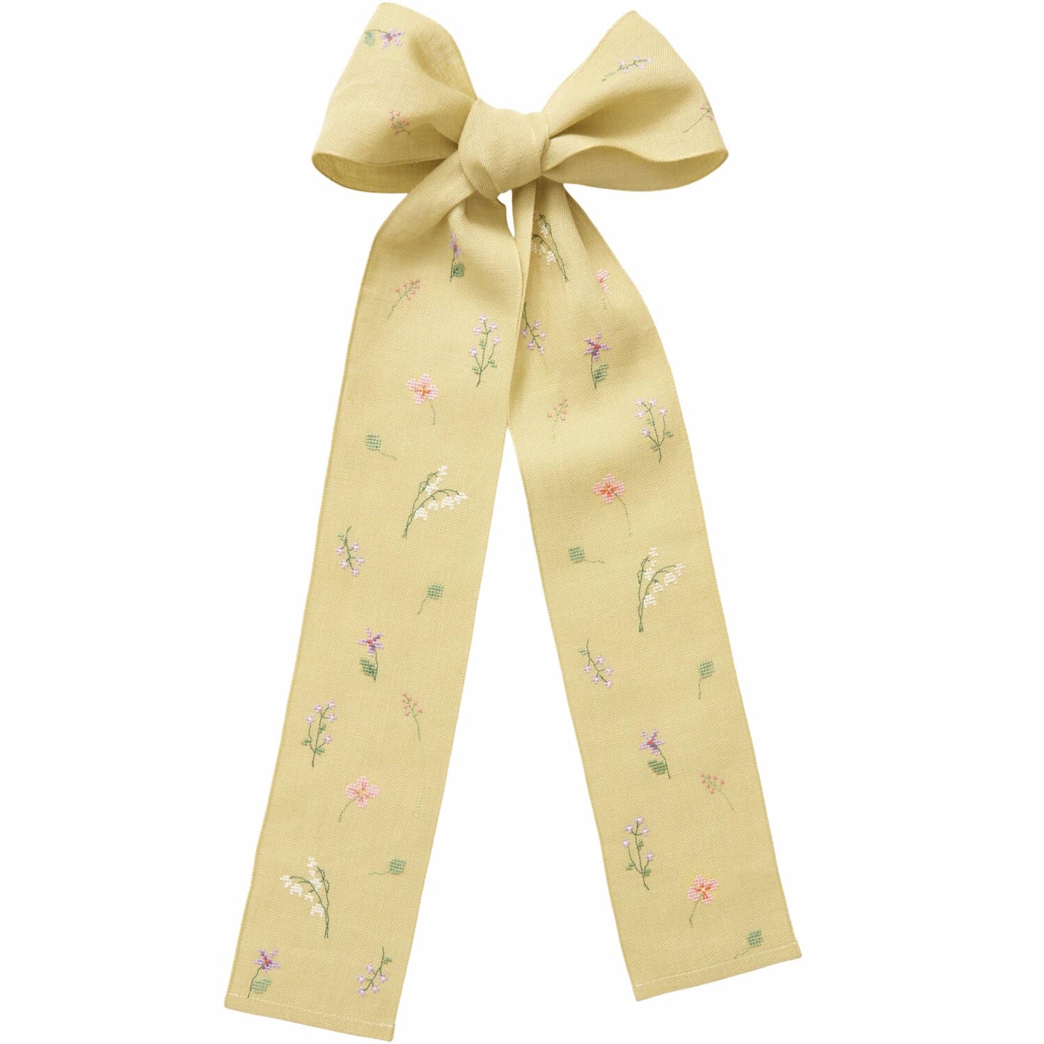 Rico Design Stickpackung Gezählter Kreuzstich Schleife Wiesenblumen Salbei