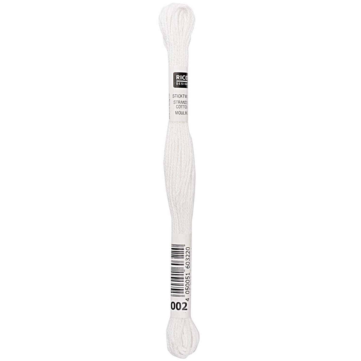 Rico Design Sticktwist 8m 002 Weiß