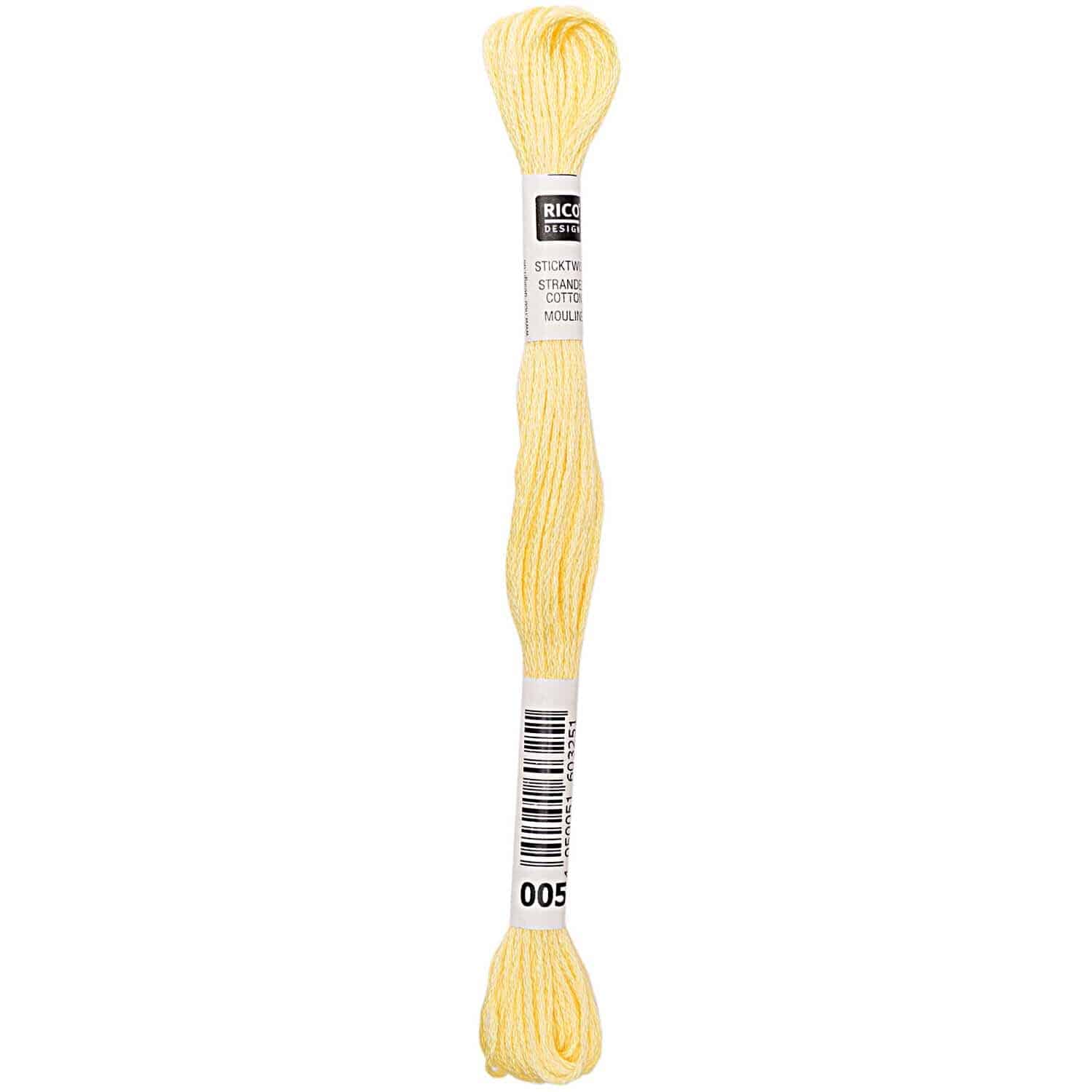 Rico Design Sticktwist 8m 005 Zitrone