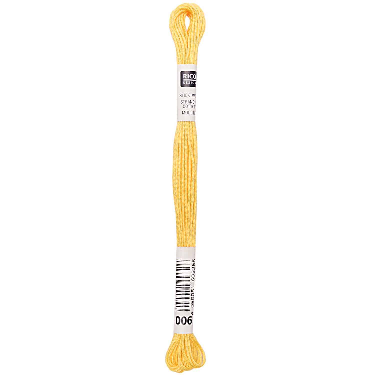 Rico Design Sticktwist 8m 006 Zitrone