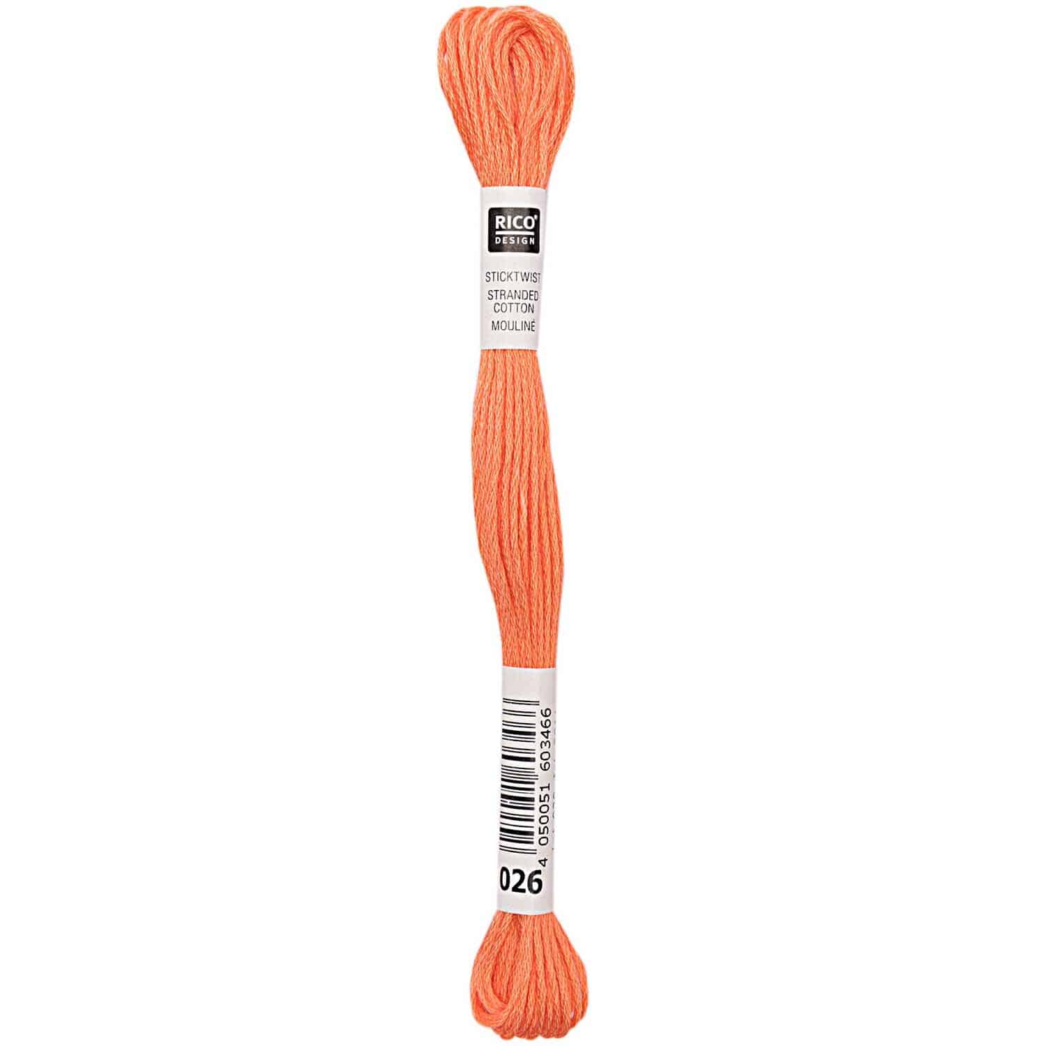 Rico Design Sticktwist 8m 026 Brilliantrot