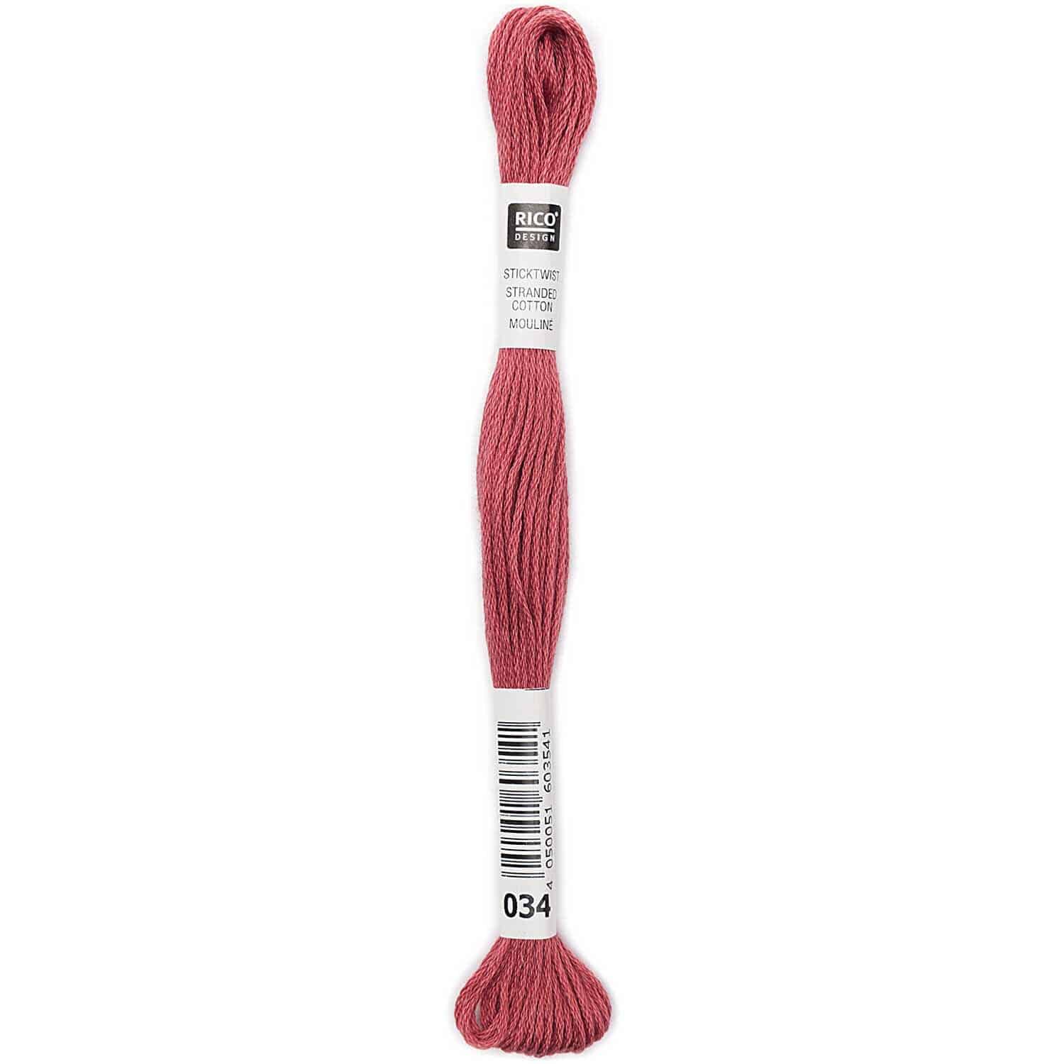 Rico Design Sticktwist 8m 034 Lachsrot