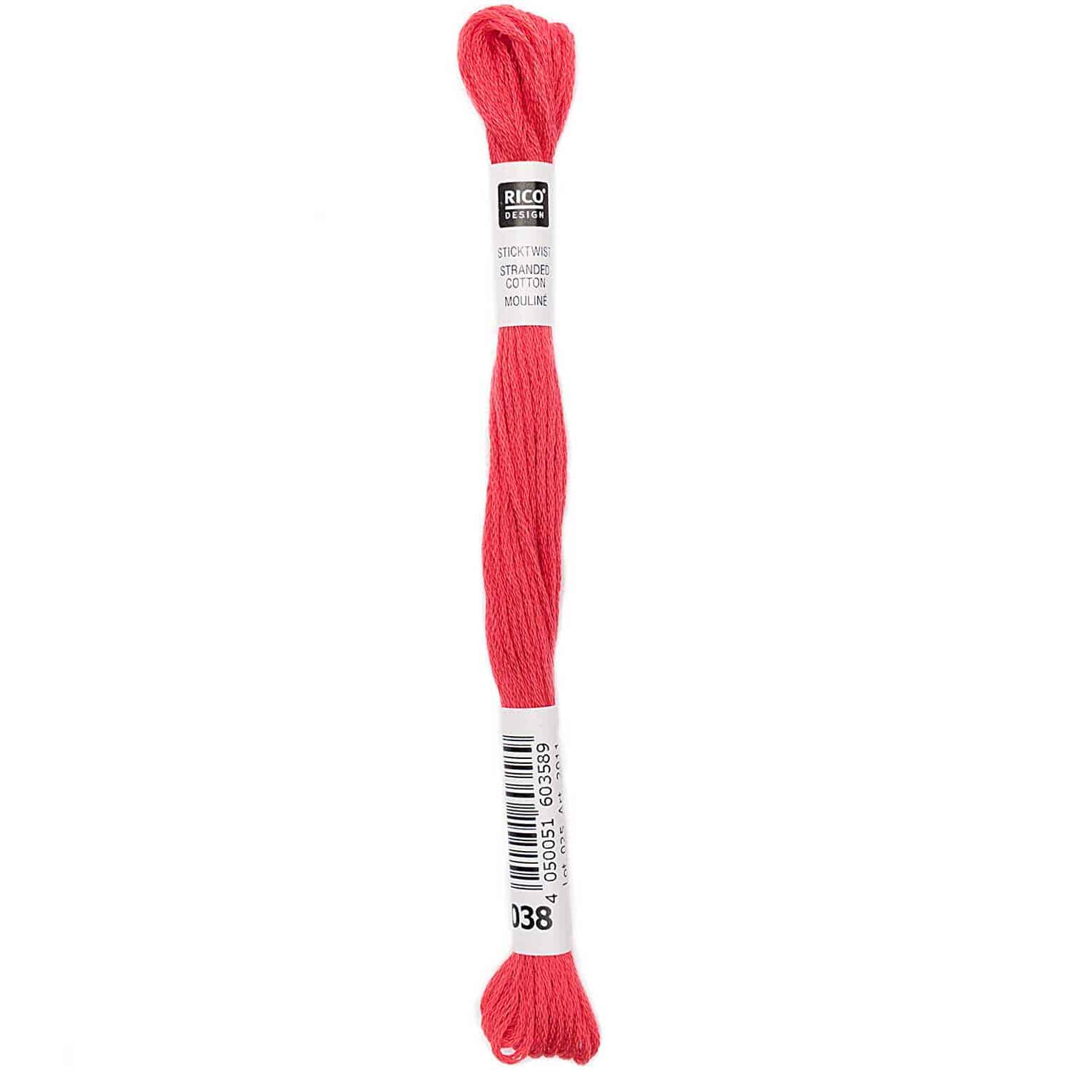 Rico Design Sticktwist 8m 038 Rot