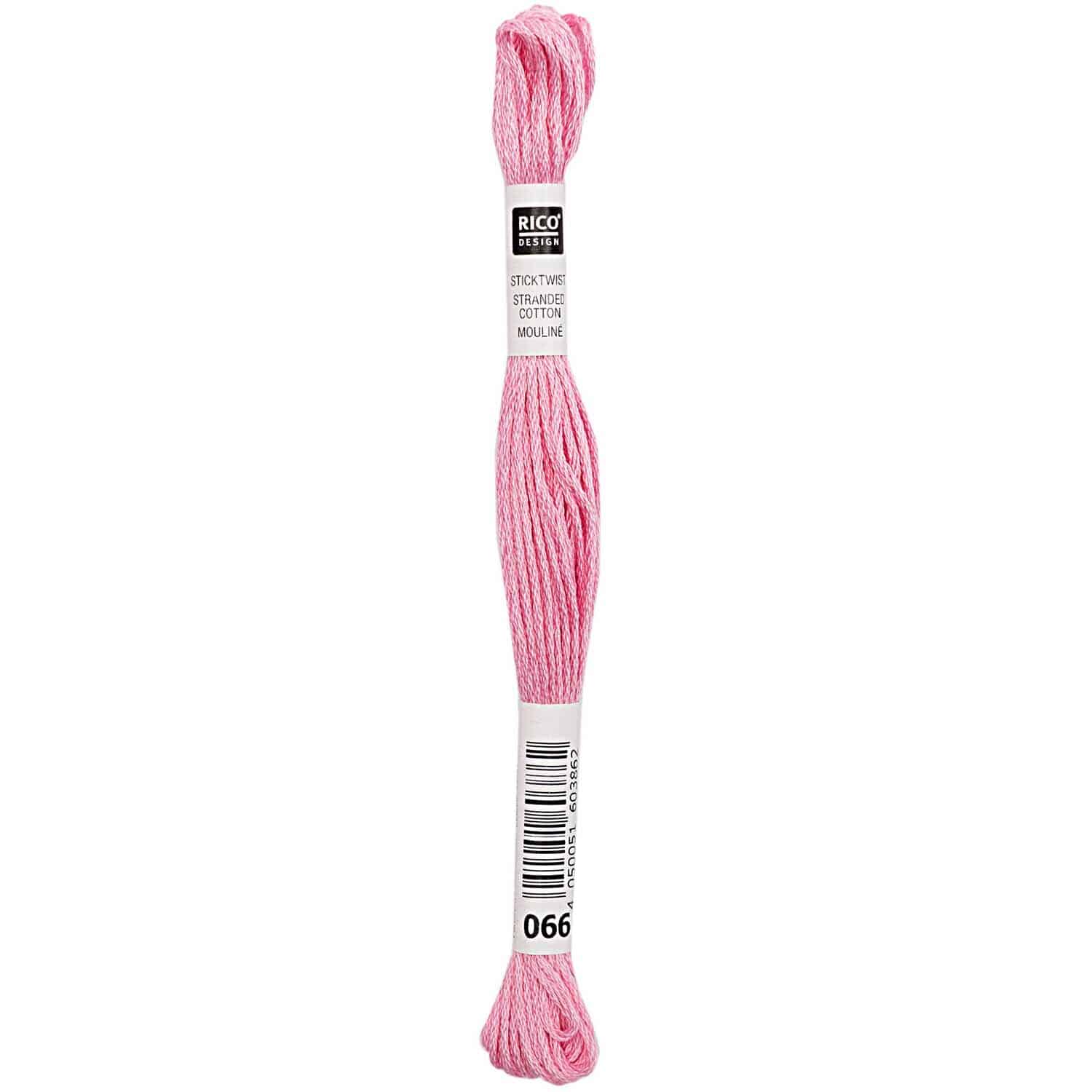 Rico Design Sticktwist 8m 066 Hellrosa