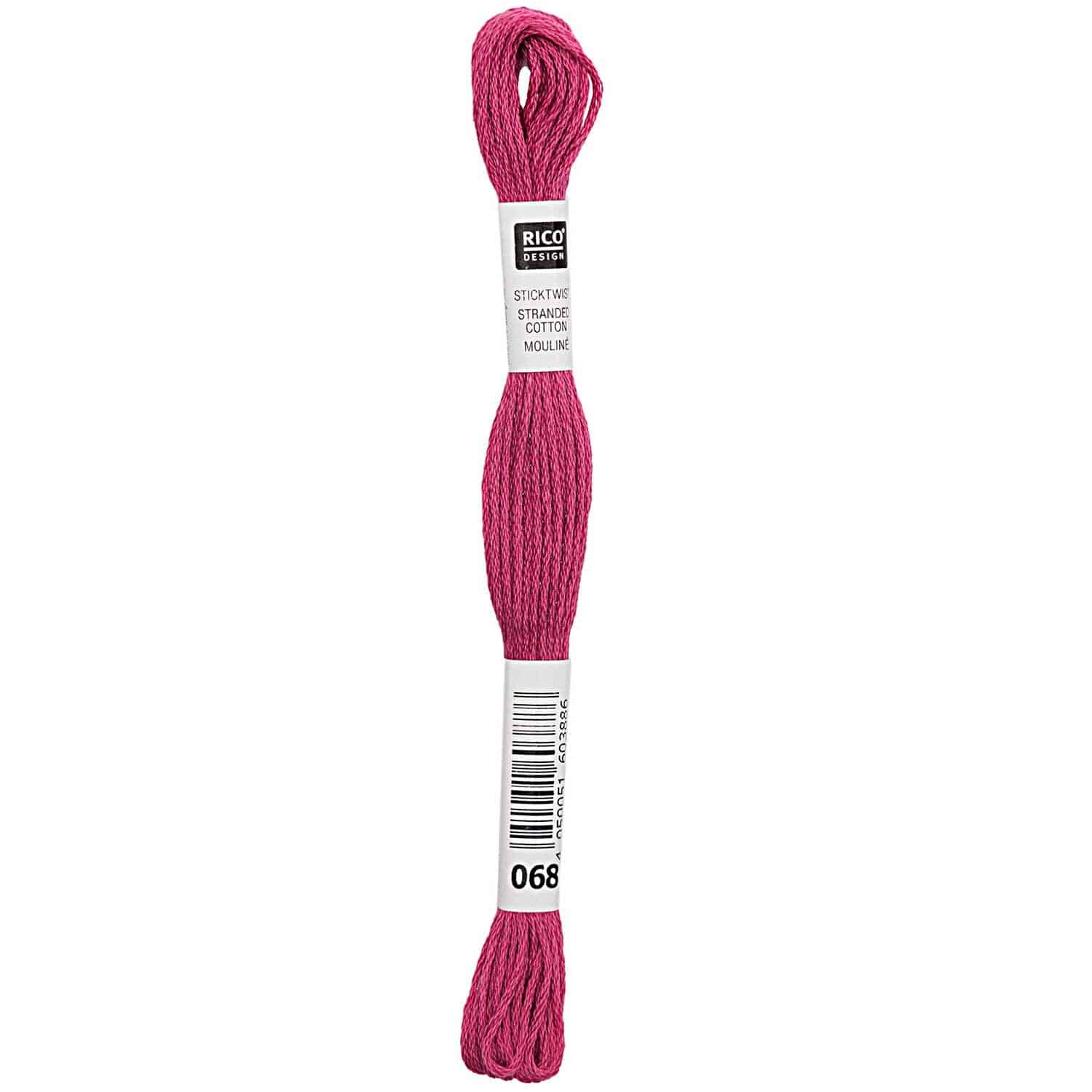 Rico Design Sticktwist 8m 068 Hellrosa