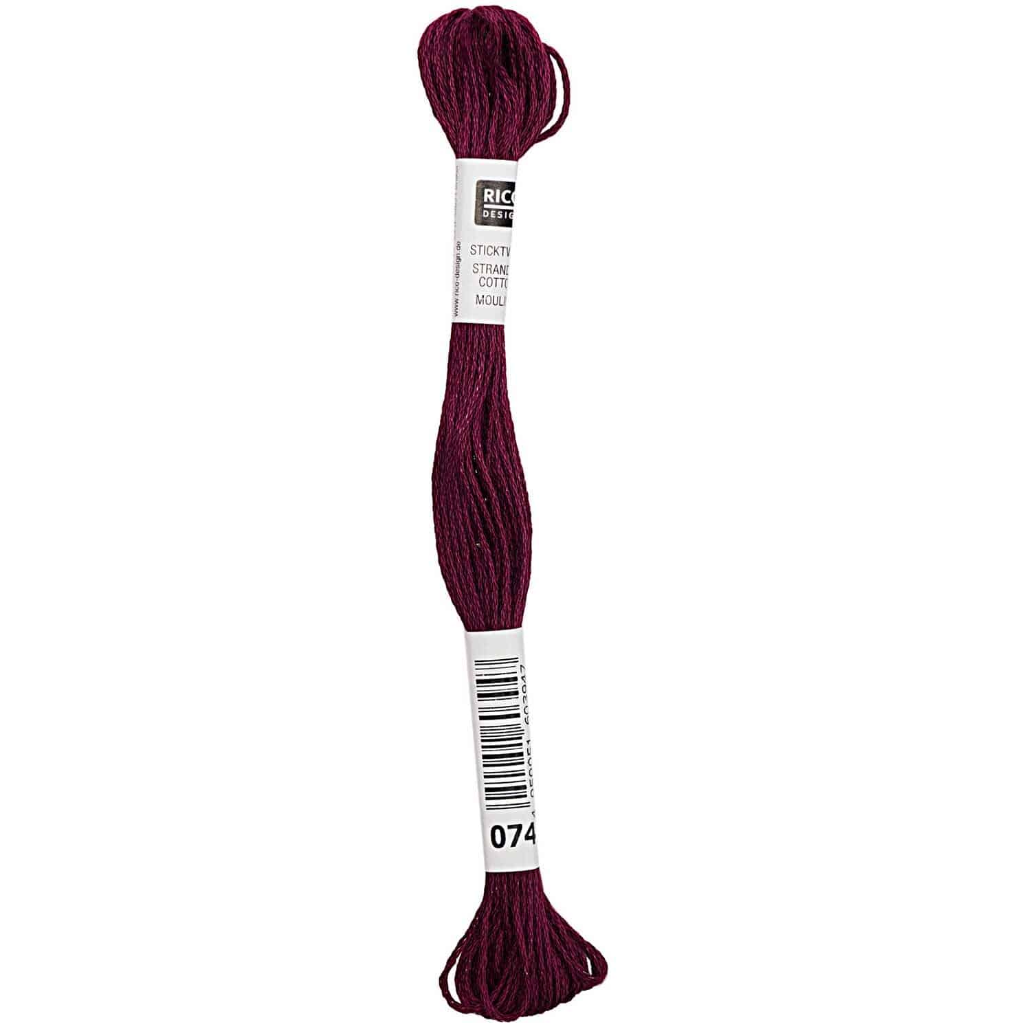 Rico Design Sticktwist 8m 074 Beerenrot