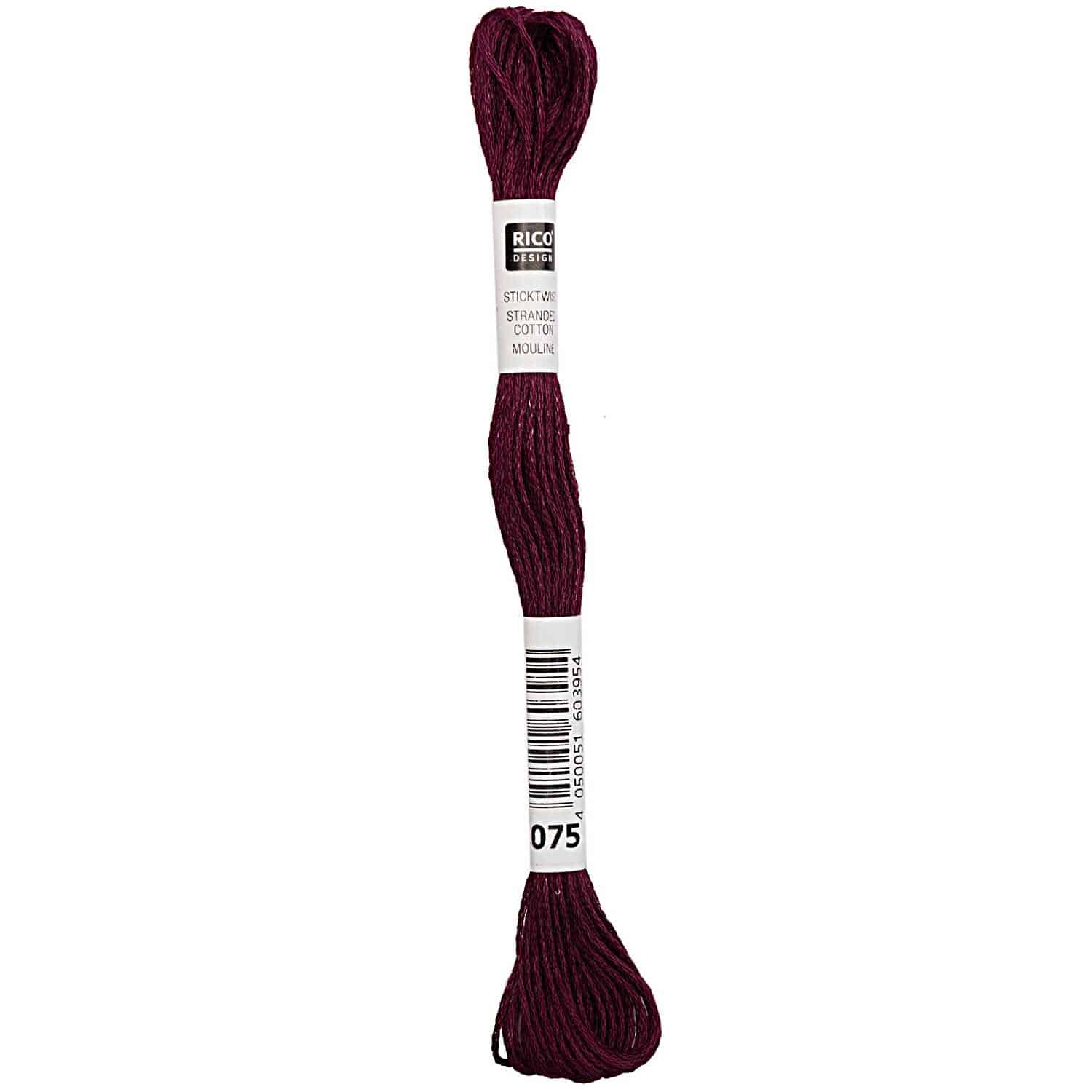 Rico Design Sticktwist 8m 075 Beerenrot
