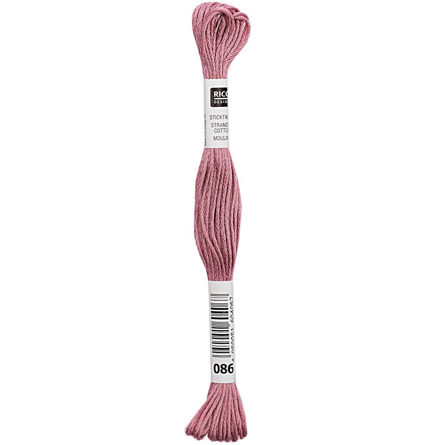 Rico Design Sticktwist 8m 086 Weinrot