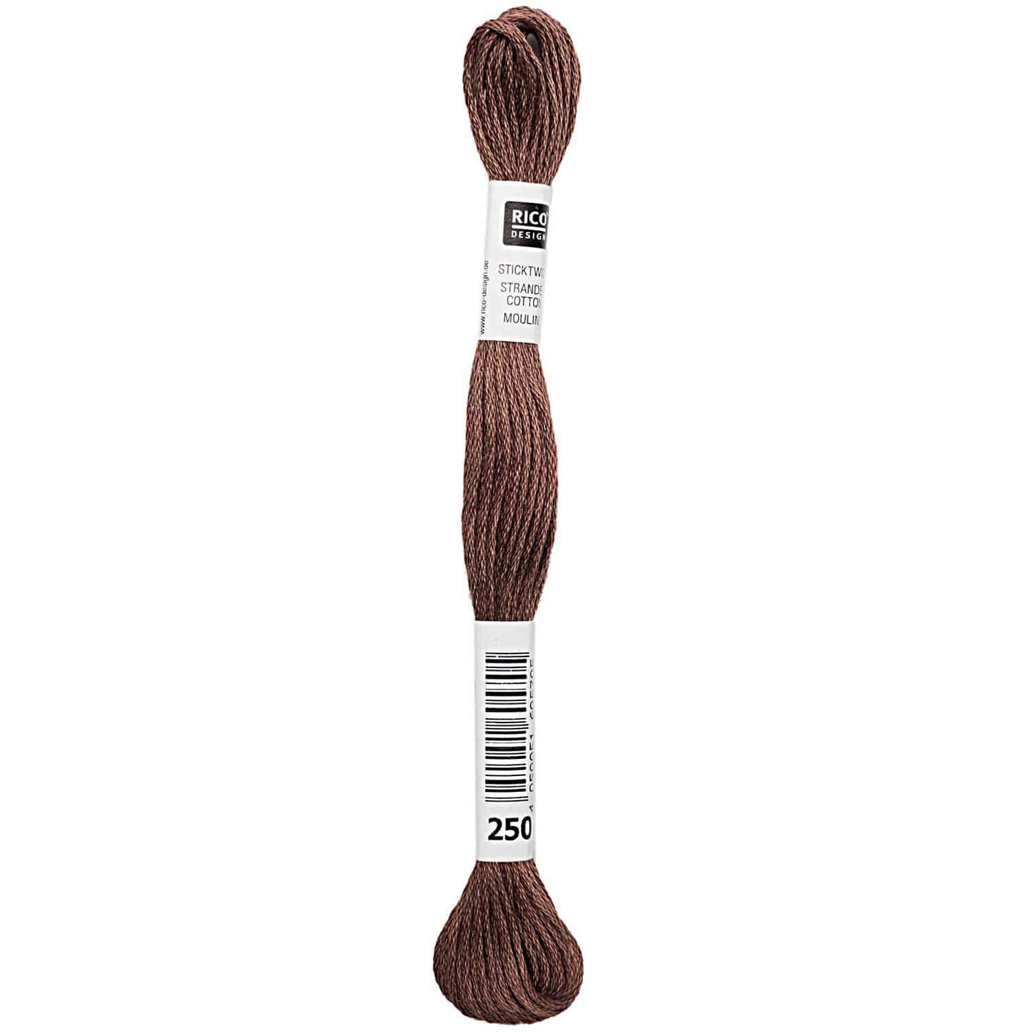 Rico Design Sticktwist 8m 250 Rotbraun