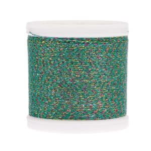 Rico Design Sticktwist Metallic No. 40 Rainbow 200m Grün