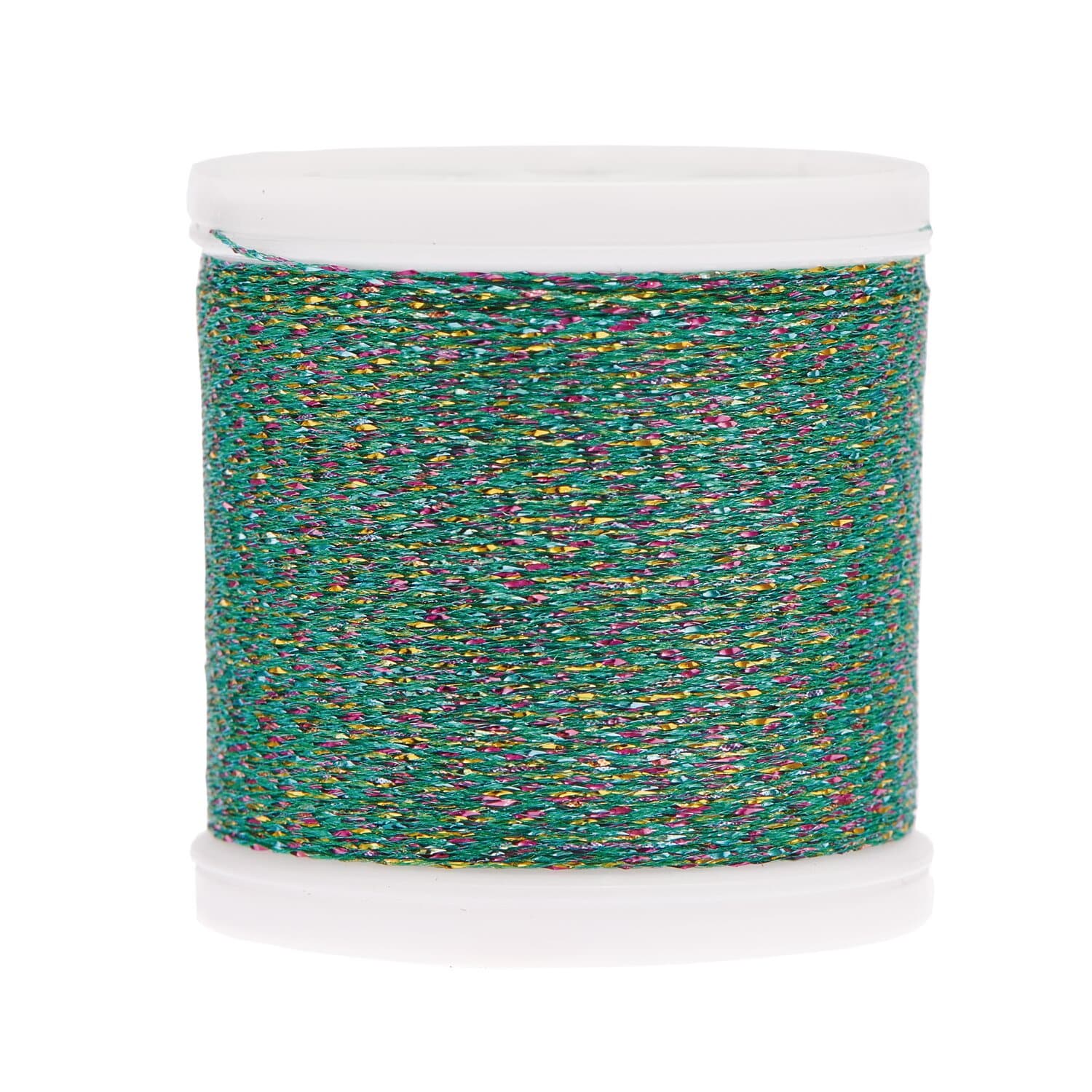Rico Design Sticktwist Metallic No. 40 Rainbow 200m Grün