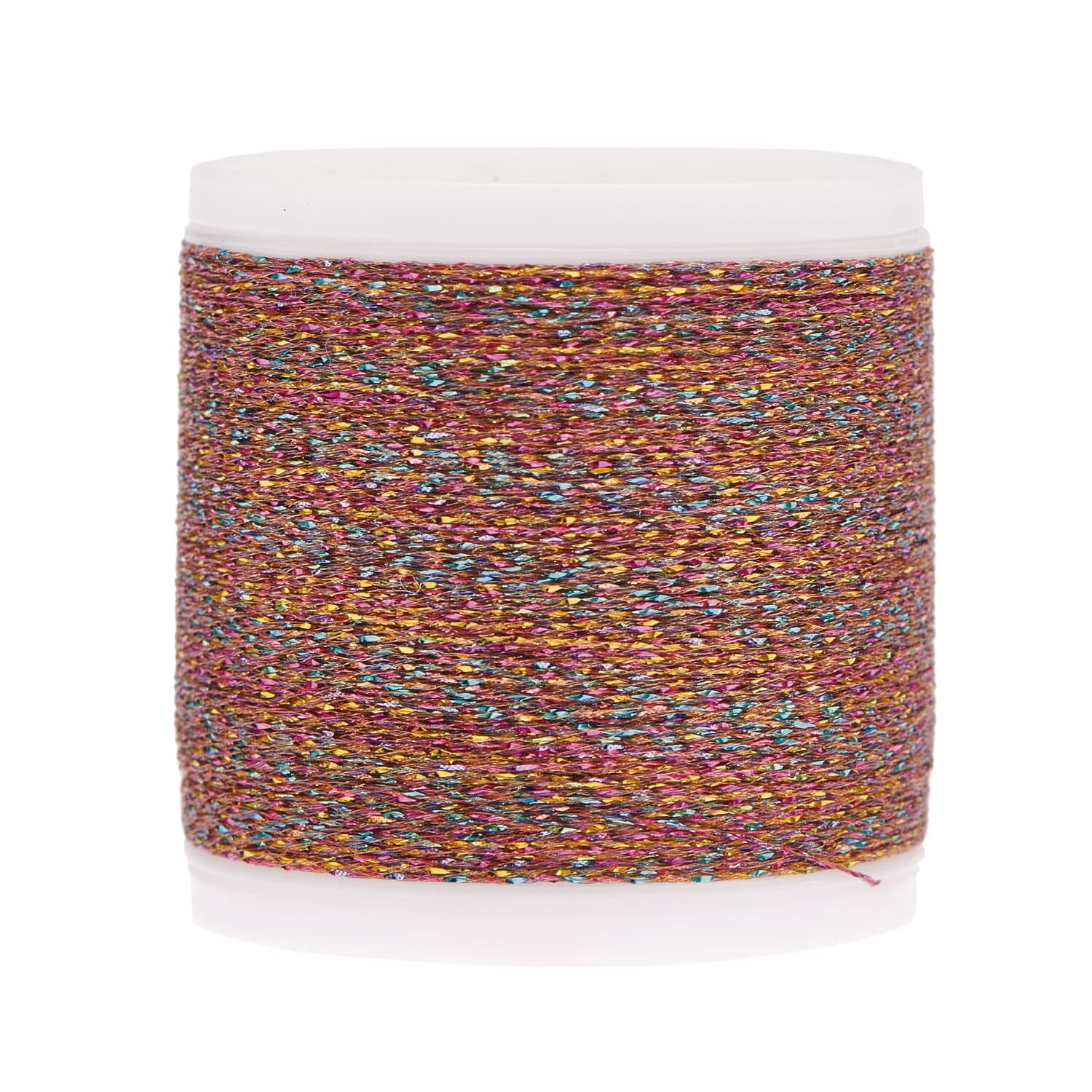 Rico Design Sticktwist Metallic No. 40 Rainbow 200m Orange