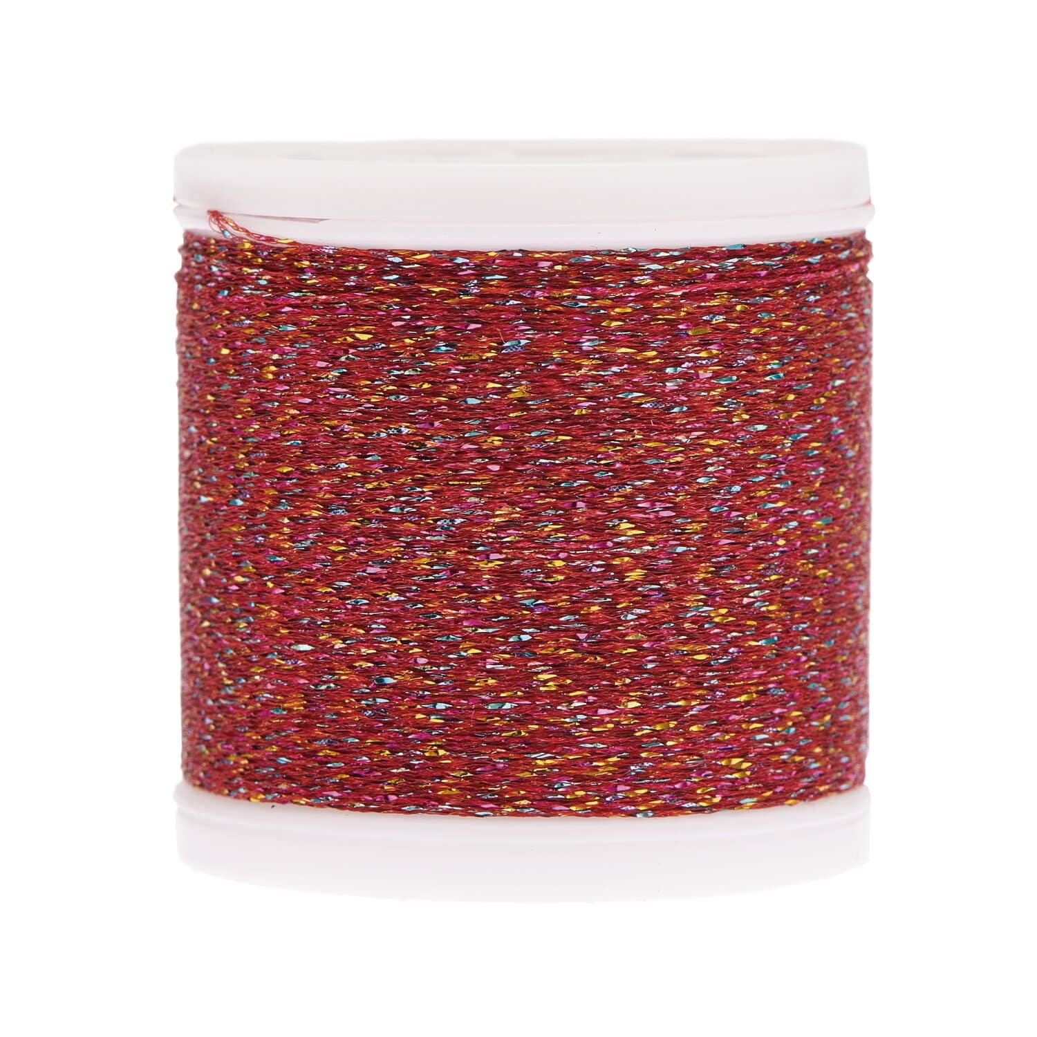 Rico Design Sticktwist Metallic No. 40 Rainbow 200m Rot