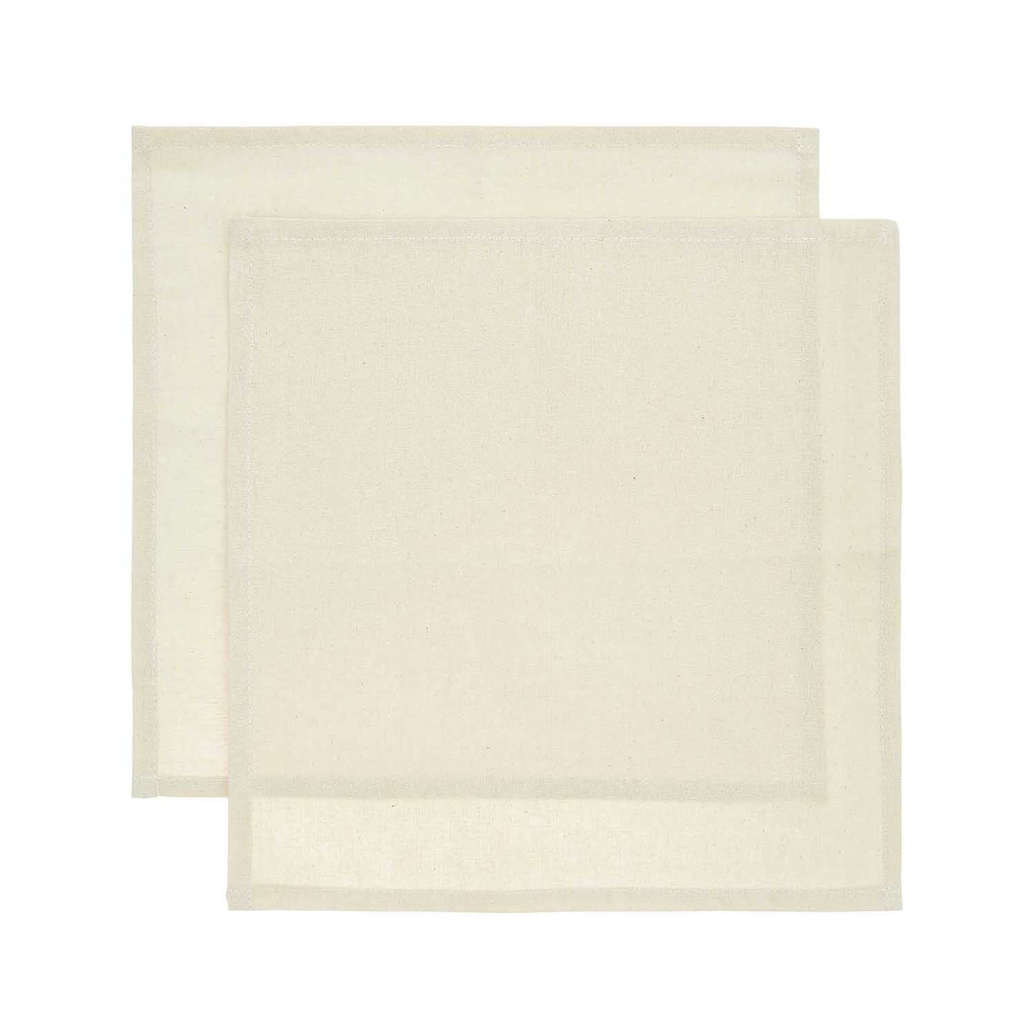 Rico Design Stoffserviette 2 Stück natur 30x30cm