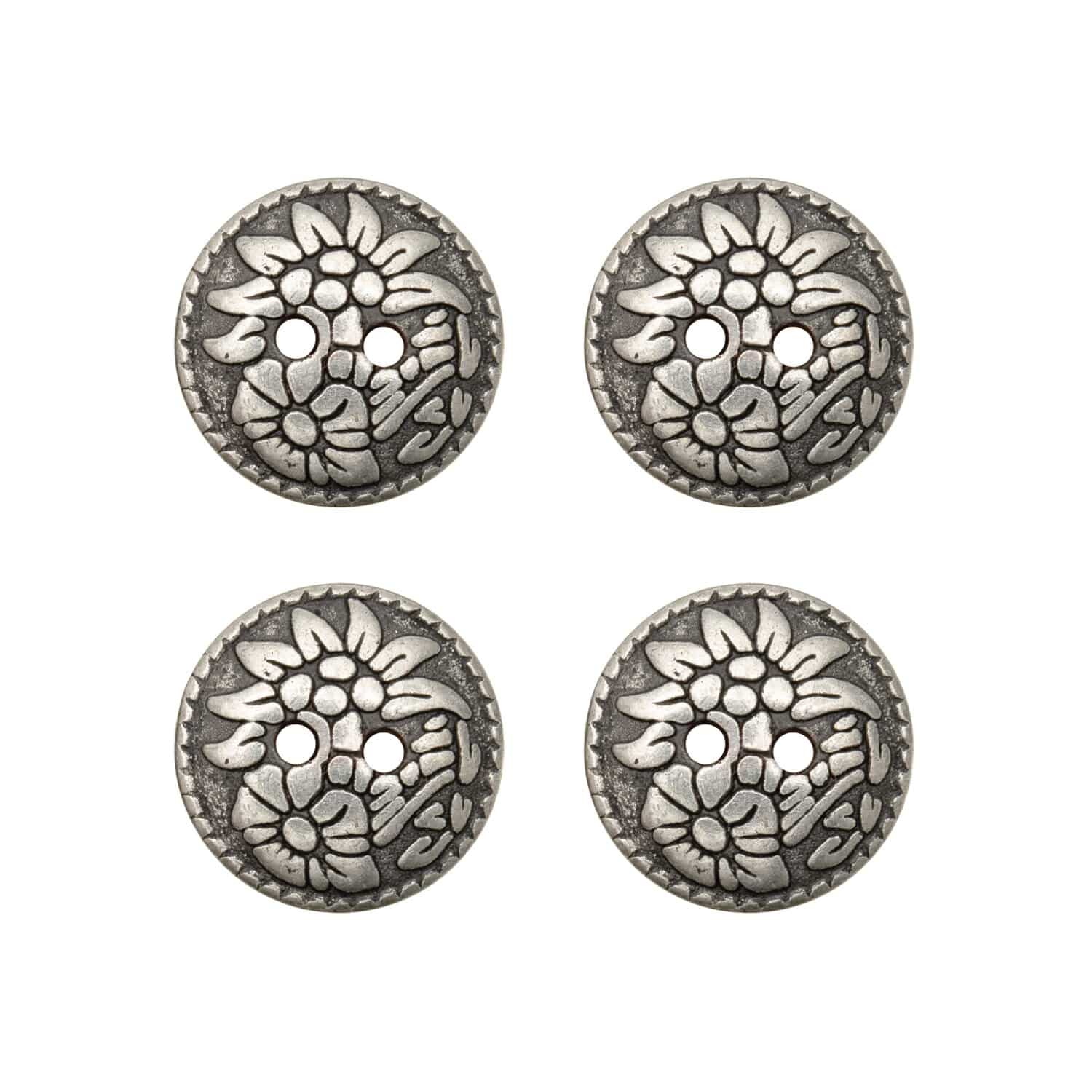 Rico Design Trachtenknöpfe Blumen