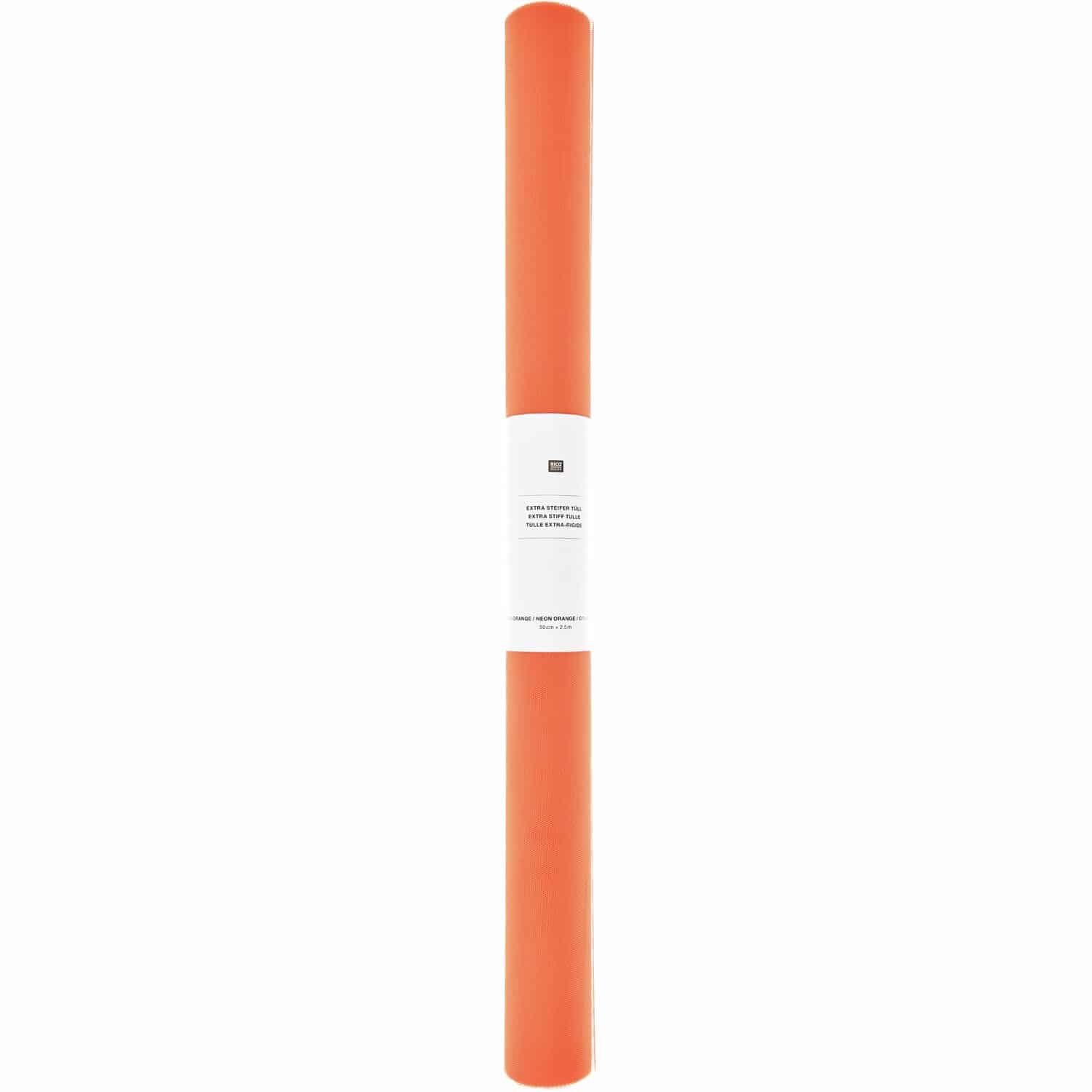 Rico Design Tüll extra steif Neon orange