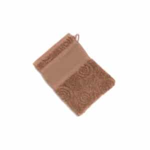 Rico Design Waschhandschuh Kreise 15x21cm Schoko