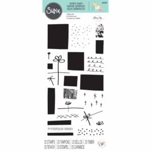 Sizzix Layered Clear Stamps Giftwrap by Olivia Rose