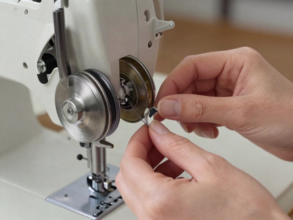Stickmaschine Fadenspannung