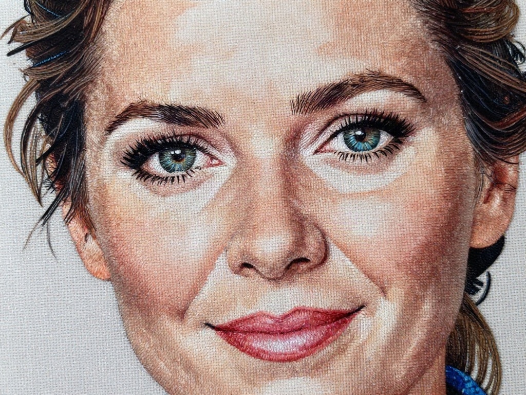 Gesicht sticken