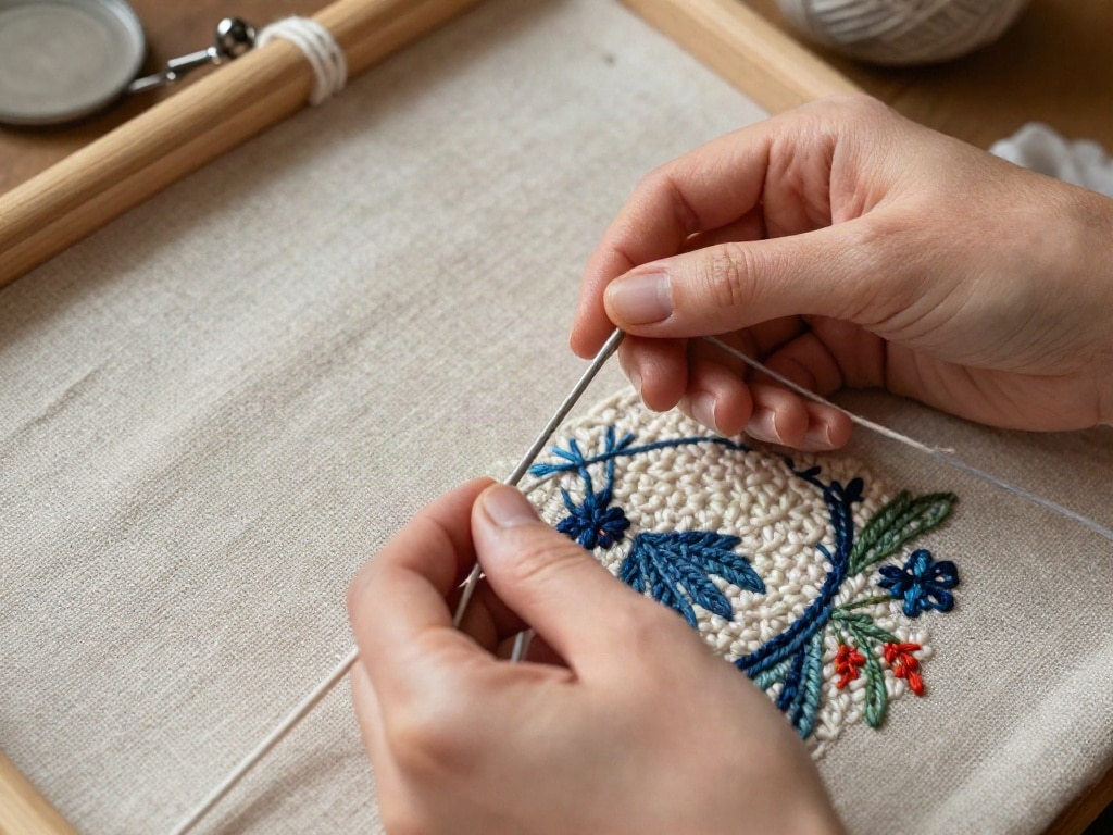 Wolle zum Sticken