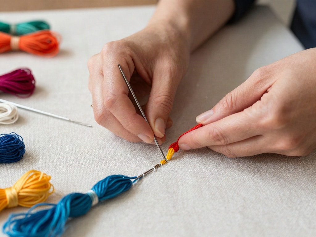 Kettenstich sticken
