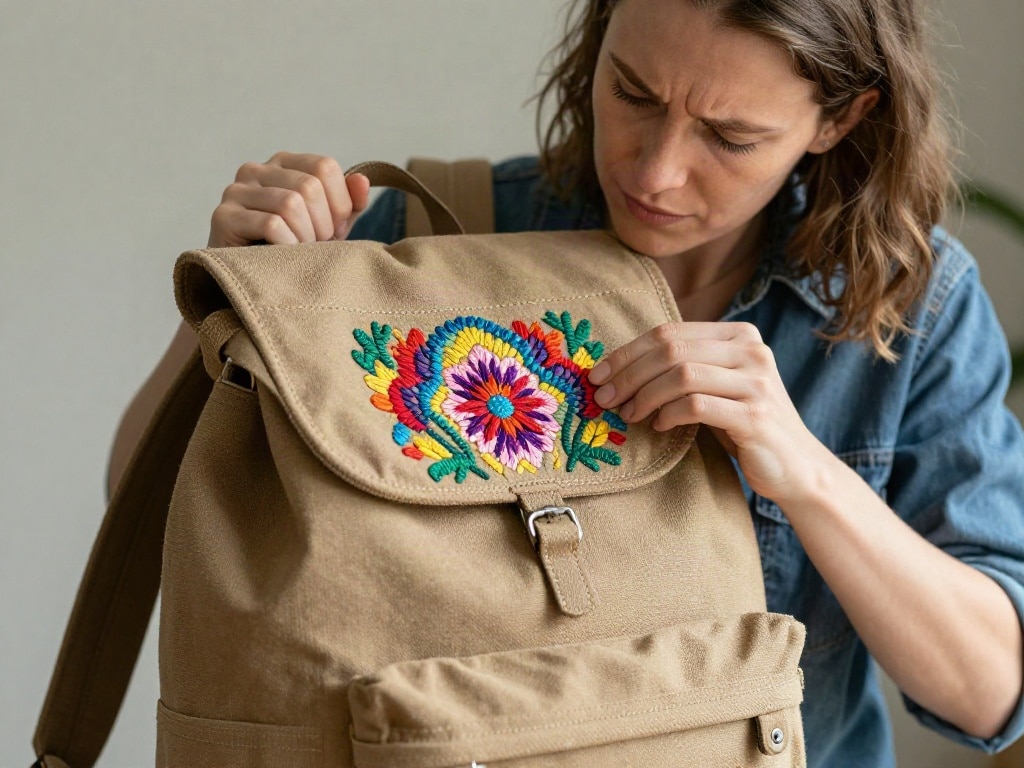 Rucksack besticken