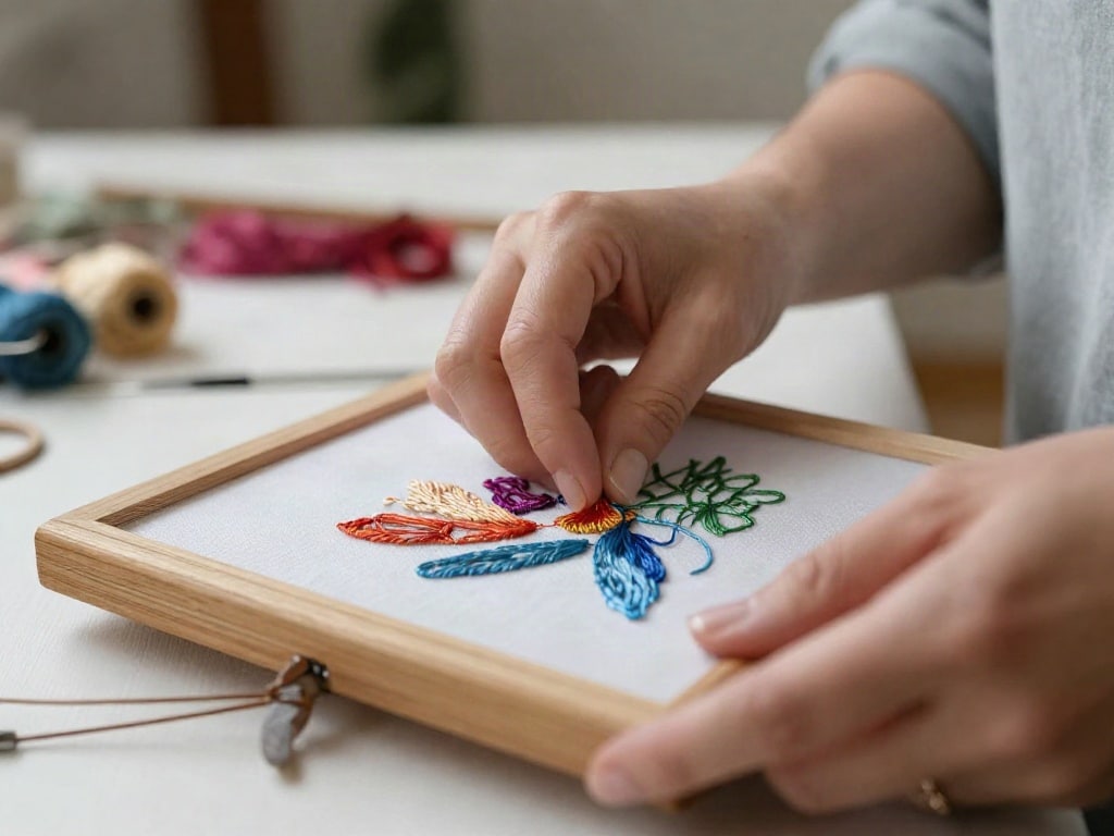 Stickgarn Farben kombinieren