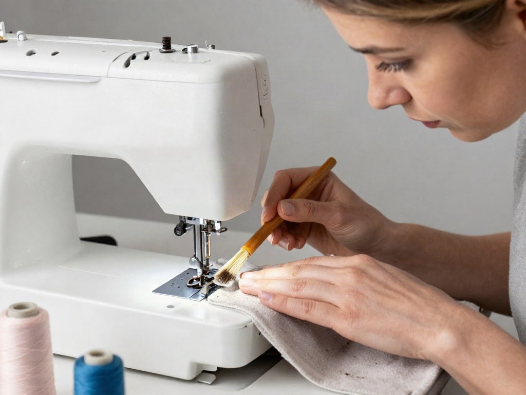 Stickmaschine reinigen