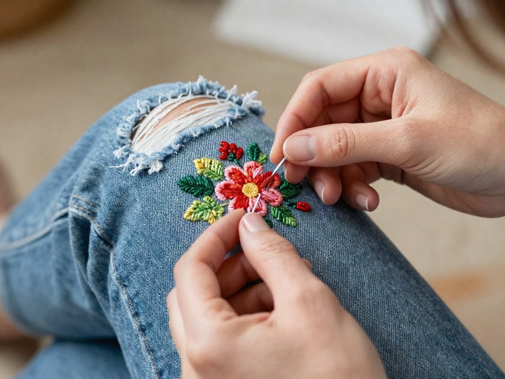Visible Mending Sticken