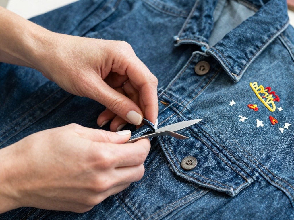 Stickvlies für Jeans